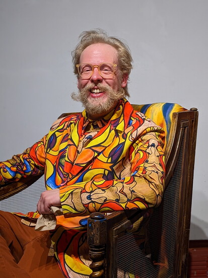 Jacket fabric designed by the Artist
