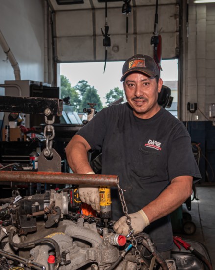 O.B. Nieves, a member of the D.A.R.E. family since 1995, specializes in engine rebuilding and large transmission job.