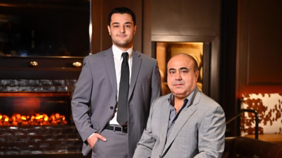 Mahan Azar (left) and David Shahab of David's Oriental Rugs