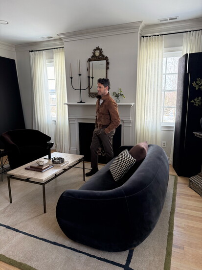 On set with Rugs USA