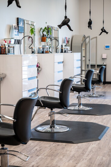 Every detail matters at Pure Hair Studio, from floating Freestyle dryers that support stylists to Spectra lighting that ensures true-to-life color.