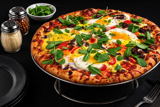 Breakfast Pizza at Red Brick