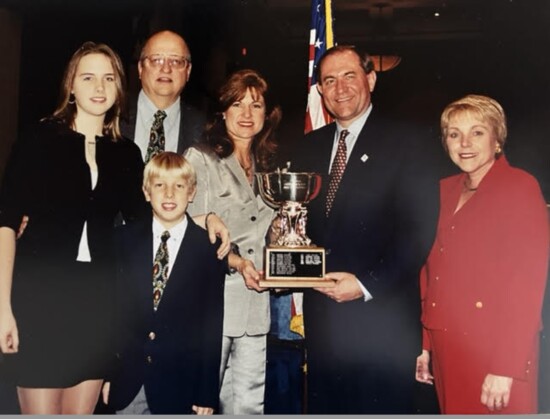 Virginia Governor Gilmore and wife present the Governor's Cup to Debra Vascik in 2000