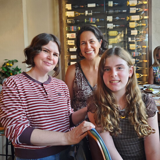 Meagan Sovern owner of Little Empire, Erin Camin of Brilliant Escapes, and Evelyn Sovern