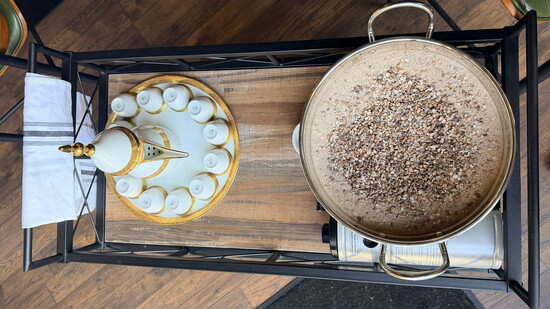 Authentic Turkish coffee station