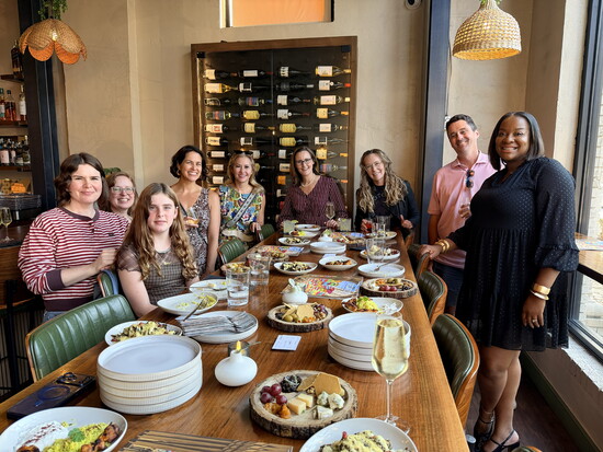 Decatur City Lifestyle staff, partners, and featured community members enjoy an evening of food, conversation, and connection.