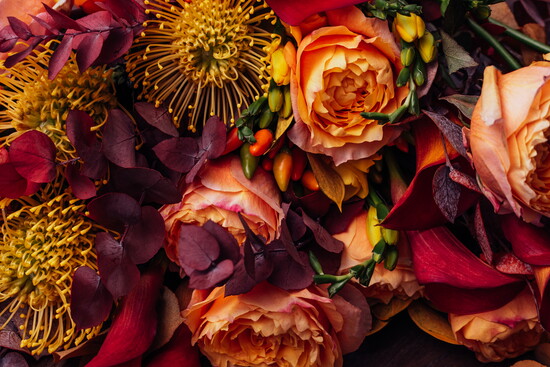 Autumn floral arrangement
