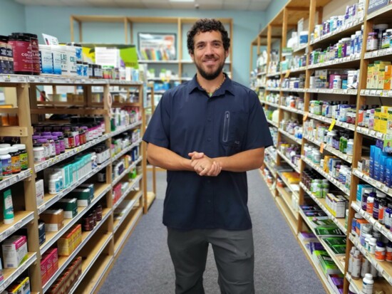 Ryan Mustone says most people comment on how amazing the store smells from a medley of essential oils, garlic and lovely health-food-store-smell.