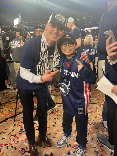 Coach Hurley and Elijah