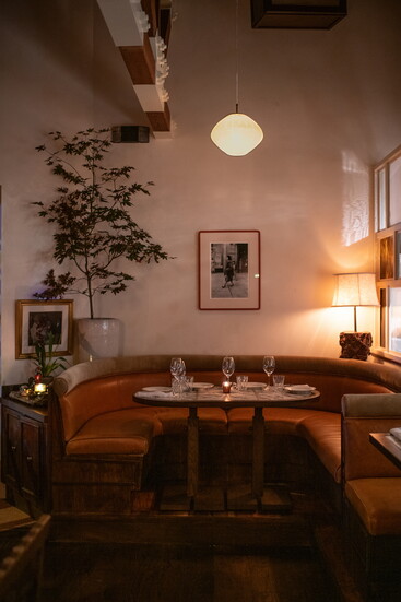 A cozy nook highlights the work of Matt Winter of M Winter Design 