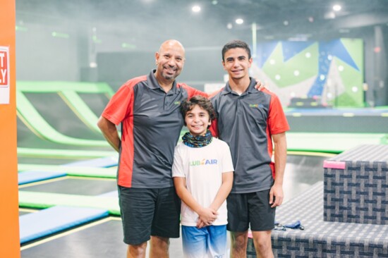 Anthony Mina, Owner of Clubair, With Sons Max and Matthew