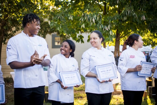 Future chefs from the Navigate Program compete in a competition at 'A Taste of Chamblee.'