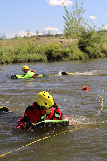 WSFR swift water training on the Poudre this May.