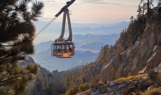 The Palm Springs Aerial Tramway climbs 2.5 miles and over 8,000 vertical feet in 10 minutes.