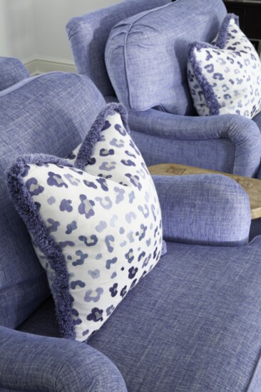 For a busy family, The Finish sourced new fabrics for furniture and decorative cushions to refresh their family room.