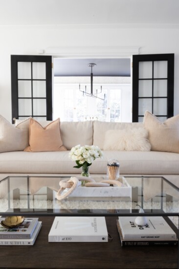 To bring the client’s vision to life for their formal living room, big pieces were added to reflect a modern sophistication mixed with comfort to withstand t