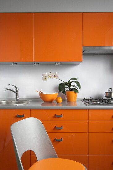 Rocking a retro style kitchen.
