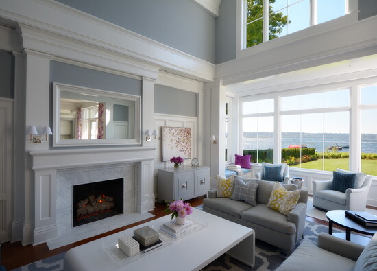 AOME Lakefront Glimmer Fireplace