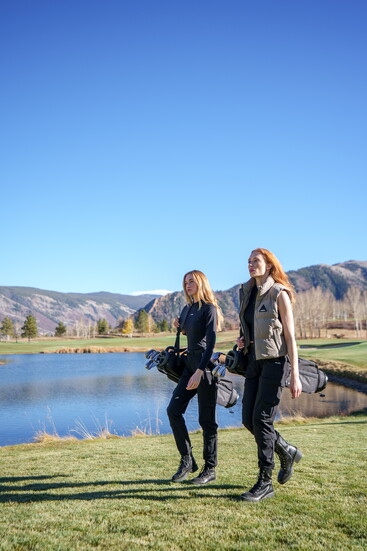 On the golf course in Aspen, CO. Photo courtesy of AIEA Golf. 