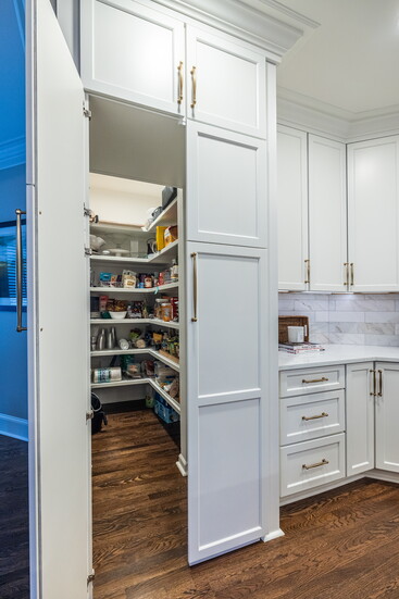 We love this surprise walk-in pantry 