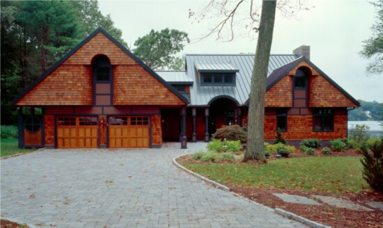 The street view of the lakefront home in Marlborough. 