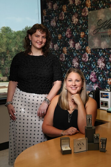 Lydia Perkins, Executive Assistant and Engraver, and Heidi Kalafut, Owner of Heidi Marie Private Jeweler + Designer