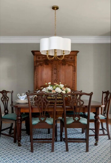A dining room that invites you to linger after dinner.