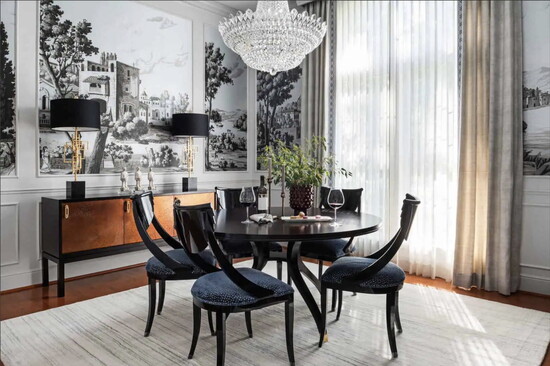 A round table ensures everyone is equal and welcome at dinner time.
