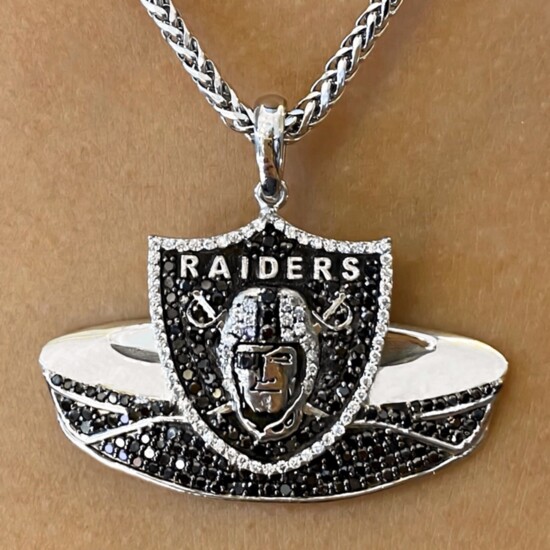 Custom Las Vegas Raiders Diamond Pendant