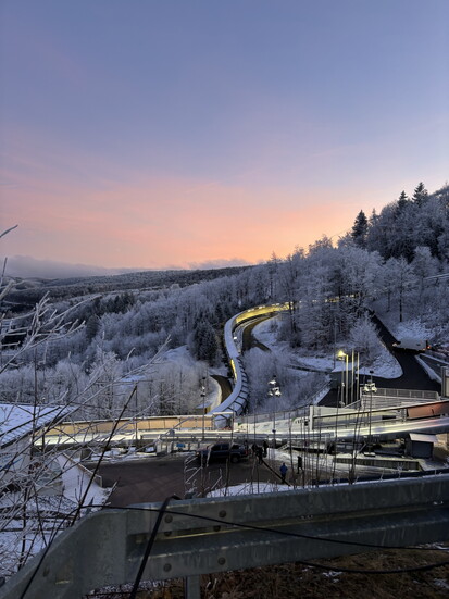 Bobsled track in Winterberg, Germany