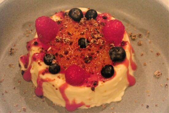 Panna cotta custard