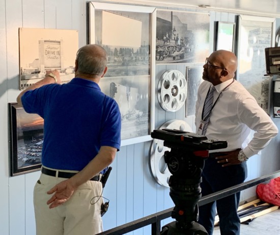 KSDK Today in St. Louis Anchor Rene Knott Talking to Owner Steve Bloomer About the History of the Skyview Drive-In