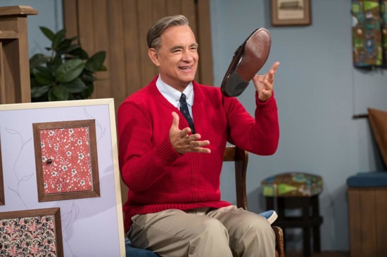 Tom Hanks as Fred Rogers in A Beautiful Day in the Neighborhood | Photo by Lacey Terrell | © Sony Pictures Entertainment