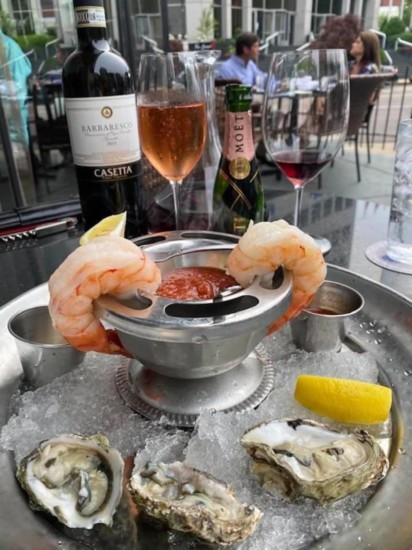 Shrimp Cocktail and Oysters from Caf'e Napoli