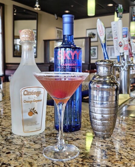 The Flirtini is described by Oliveto management as fun, delightful, playful, gorgeous and delicious.