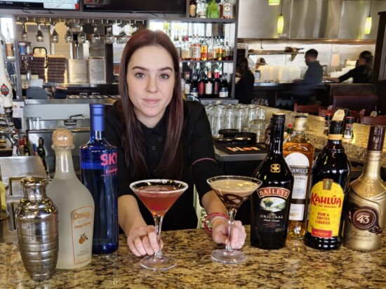Oliveto Italian Bistro has two specialty cocktails that might have been created with Valentine's Day in mind: the Chocolate Oliveto and the Flirtini. 