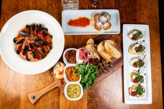 Benvenuti's appetizers (selection shown) are not only amazing taste-wise, but are works of art! Suitable for special occasions, or for no occasion at all!