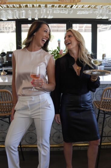 Restauranteurs and friends Rachel Pugh(left) and Kym Johnson-Westhoff (right).