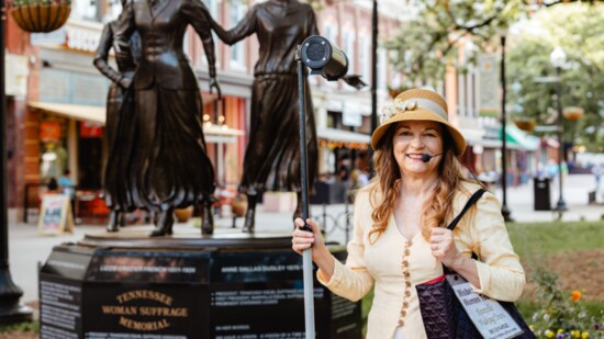 Laura Still, Knoxille Walking tours. Photo: shawn Poynter