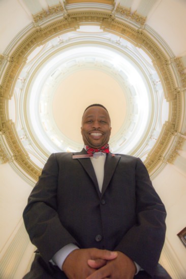 Derrick inside Capitol Rotunda