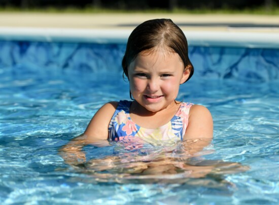 Paisley Steele, daughter of Chris and Tiffany Steele, owners of D&S Pools, loves swimming!