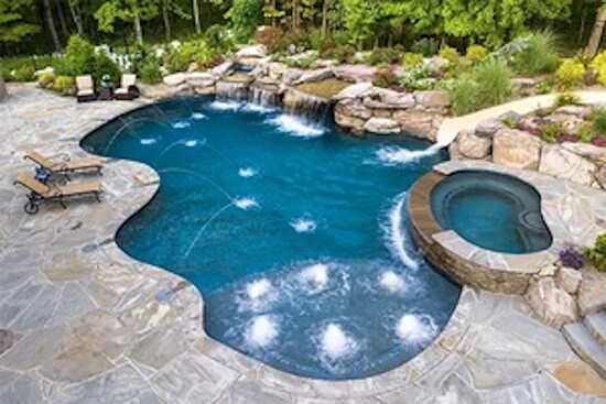 A tile pool from B&B Pool & Spa Center