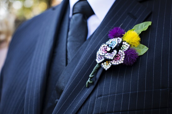 The boutonnières were perfect. 