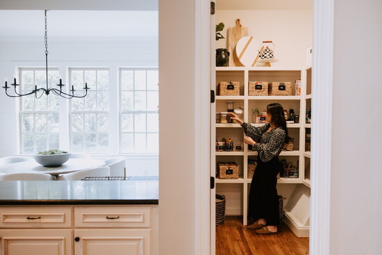 Thoughtfully organized and efficient pantry