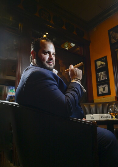 Style note: a Davidoff cigar