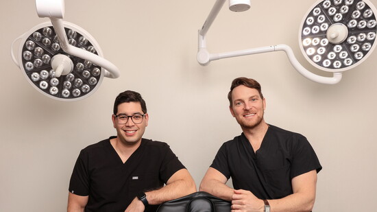 Dr. Kyle Kimura (left) and Dr. Jeff Markey (right)