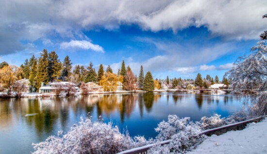 Drake Park, a beloved landmark in Bend. 