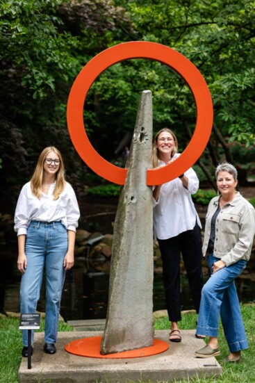 Raina Nief, Project Manager for Visual Arts; Emily Curran, Program Manager for Visual Arts; and Sherry Jenkins, Executive Director, Dogwood Arts.