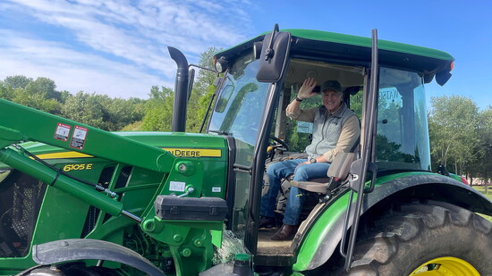 Glaze Vaughan, M.D. visiting Watson Farms in June