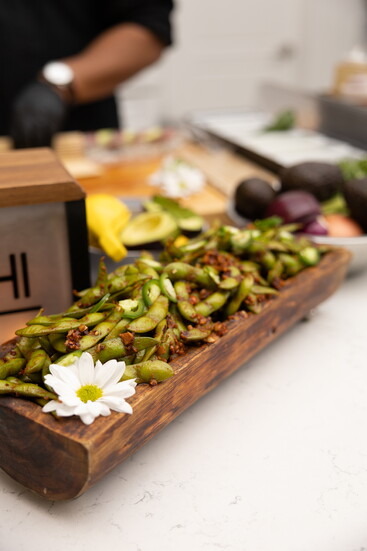 Each sushi course is thoughtfully prepared to highlight vibrant flavors.